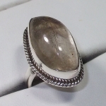 Rutilated quartz gemstone ring jewellery